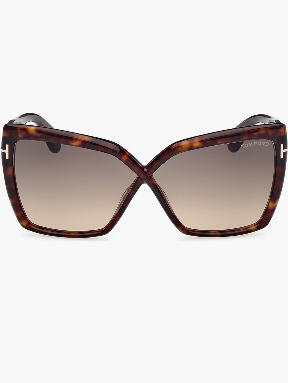 Tom Ford Fiore Havana 63MM oversized butterfly gradient